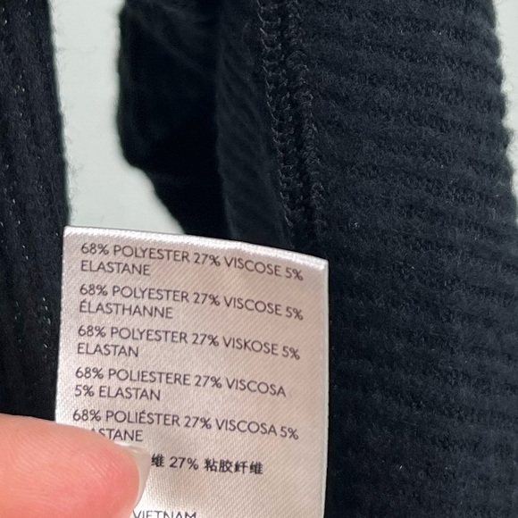 NWT Free People Cozy With You Pullover Faux Wrap Sweater in Black - Picture 6 of 6